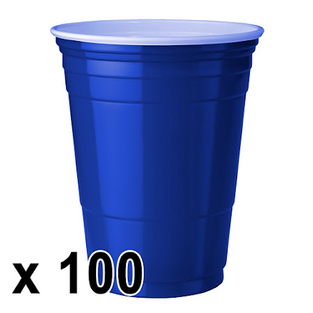 100 Stück Blaue Becher (Blue Cups 16 oz.)