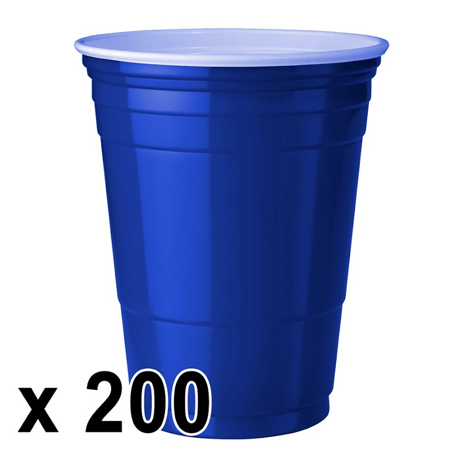 200 Stück Blaue Becher (Blue Cups 16 oz.)
