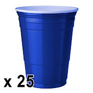 25 Stück Blaue Becher (Blue Cups 16 oz.)