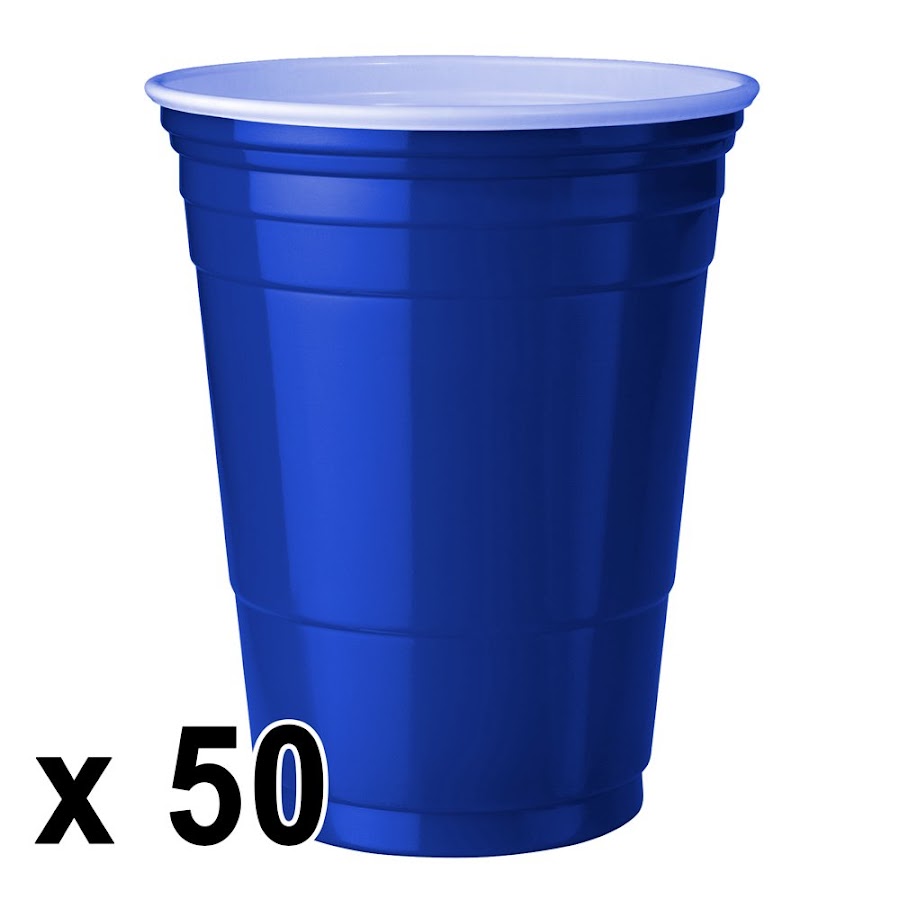 50 Stück Blaue Becher (Blue Cups 16 oz.)