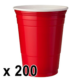 200 Stück Rote Becher (Red Cups 16 oz.)